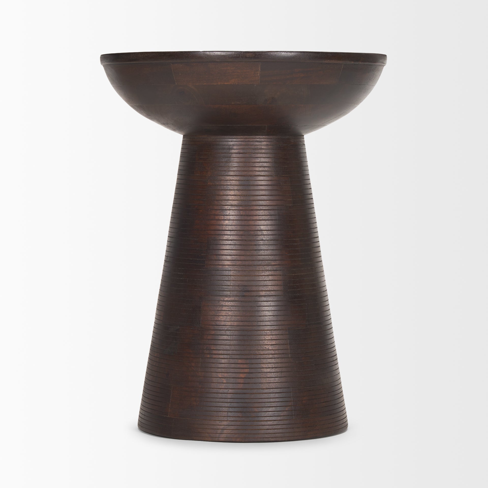 Mercana Novell Wooden Pedestal Accent Table
