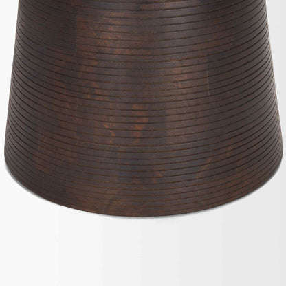Mercana Novell Wooden Pedestal Accent Table