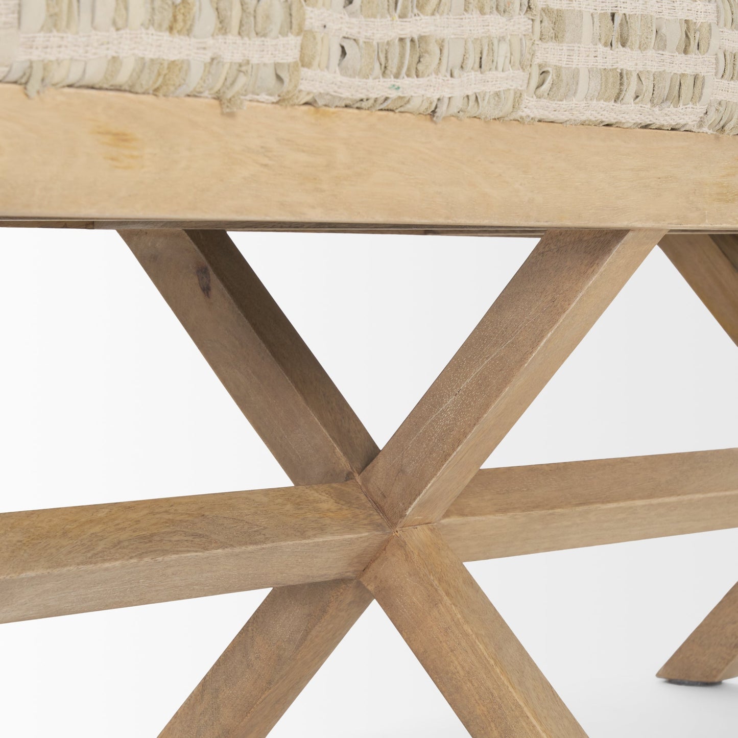 Solis Fabric X-Frame Bedroom Bench