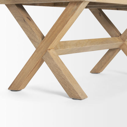 Solis Fabric X-Frame Bedroom Bench