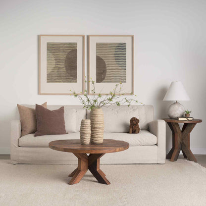 Mercana Heidi Wooden Round Coffee Table