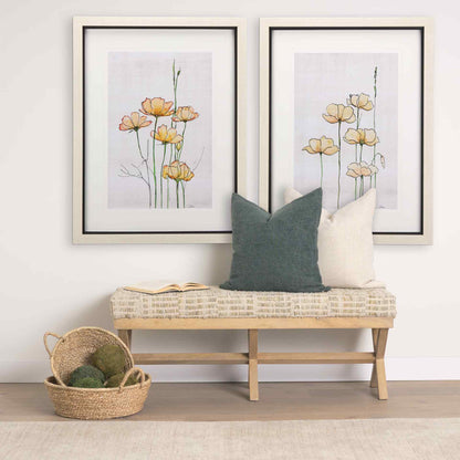 Solis Fabric X-Frame Bedroom Bench