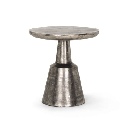 Mercana Bobbi Cast Aluminum Round Accent Table