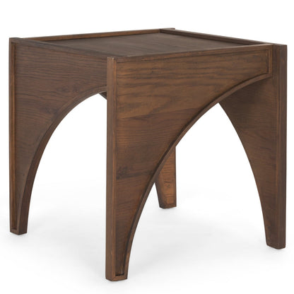 Mercana Laraya Wooden Square Arches Side Table