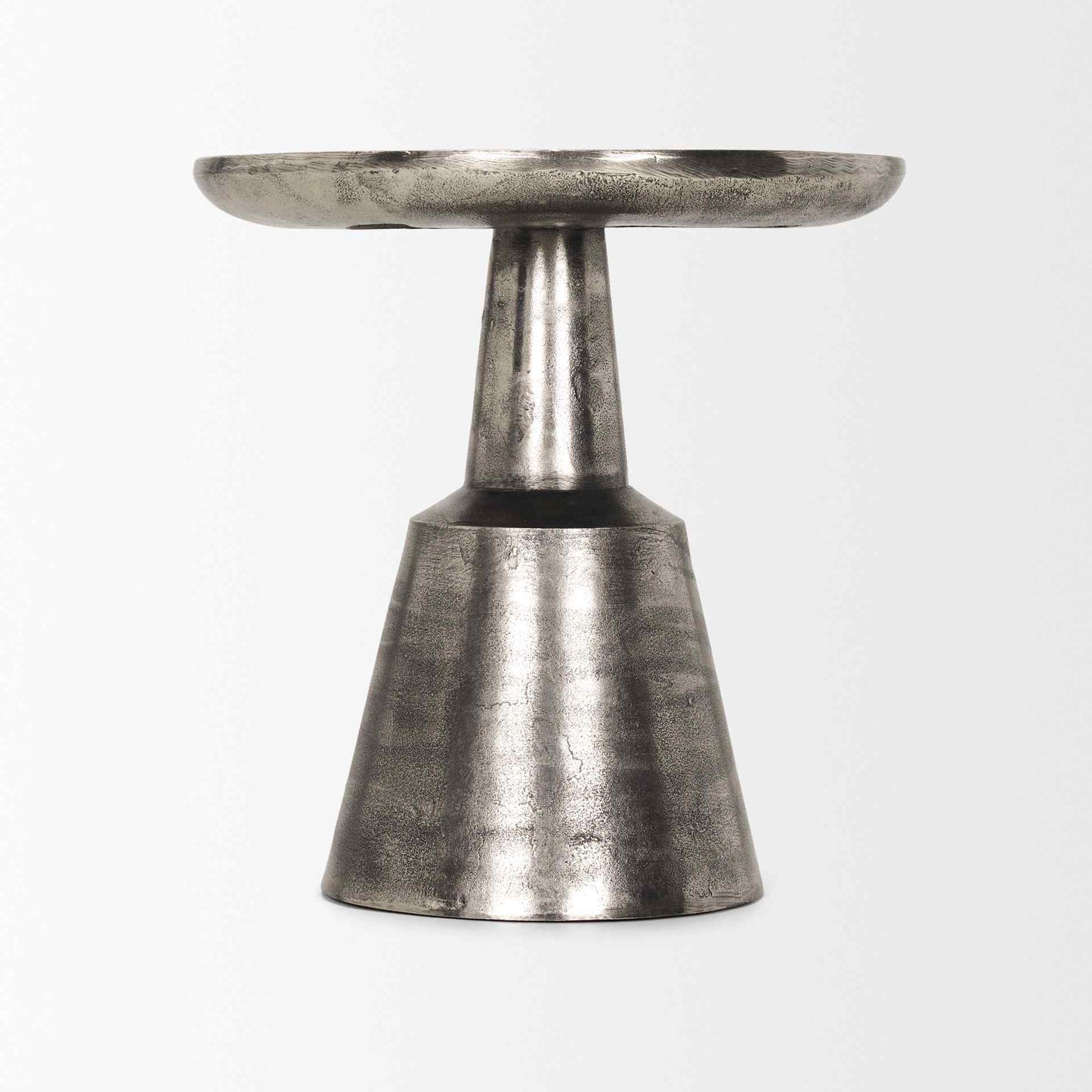 Mercana Bobbi Cast Aluminum Round Accent Table