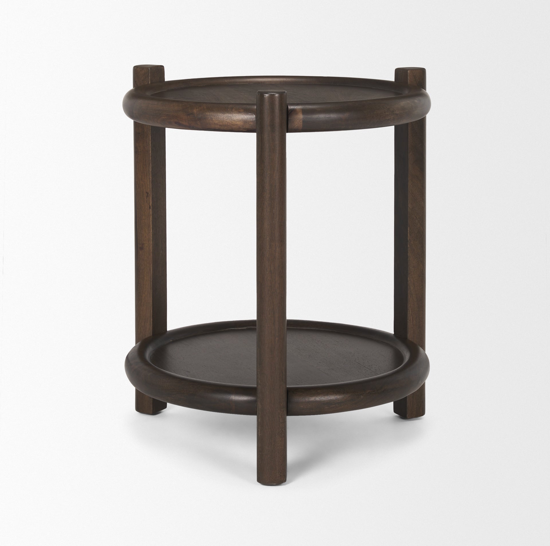 Mercana Romi Wooden Round Accent Table