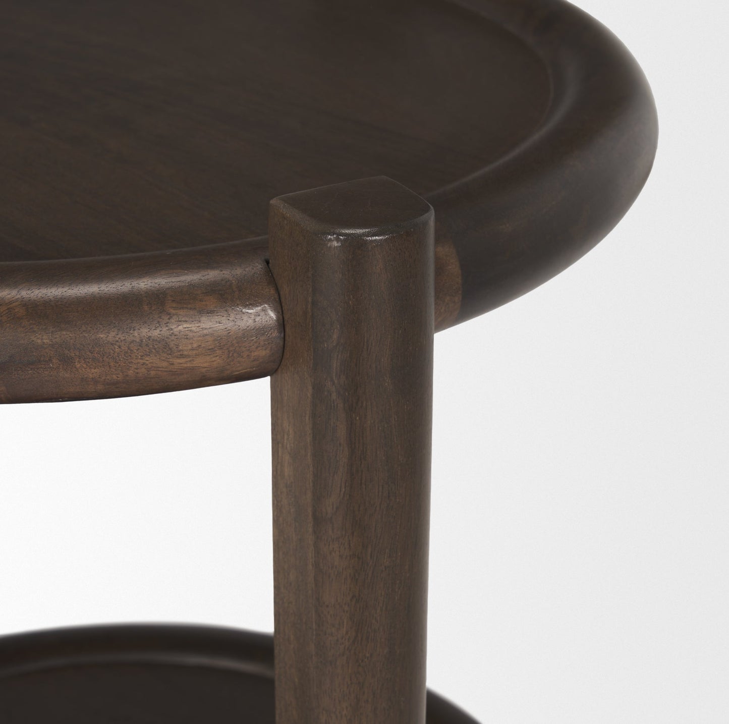 Mercana Romi Wooden Round Accent Table
