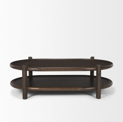 Mercana Romi Wooden Oval Coffee Table