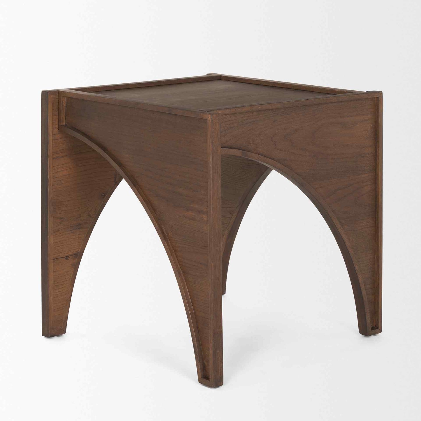 Mercana Laraya Wooden Square Arches Side Table