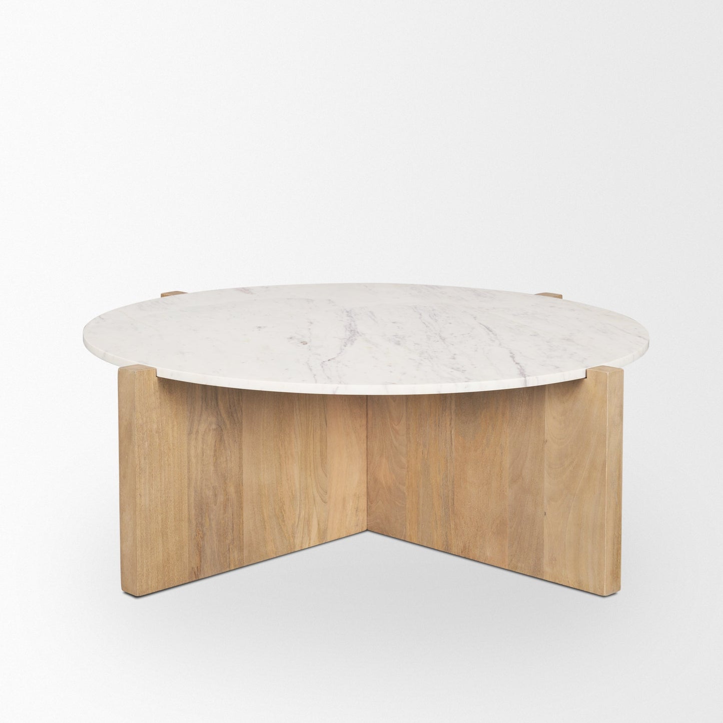 Mercana Bianca White Marble Top Coffee Table