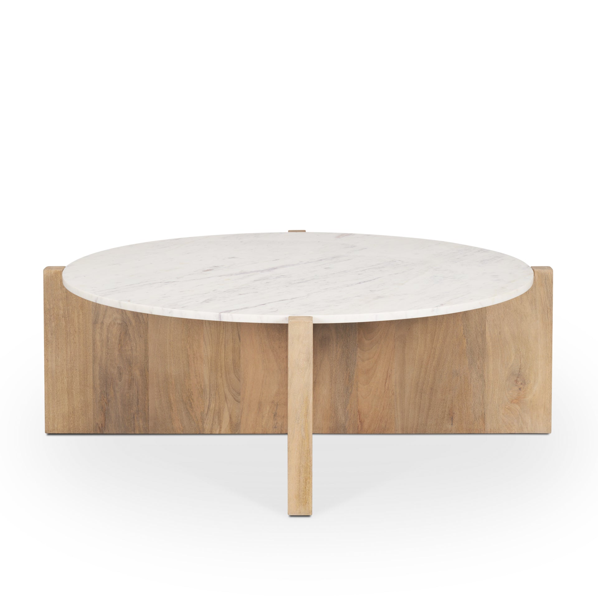 Mercana Bianca White Marble Top Coffee Table