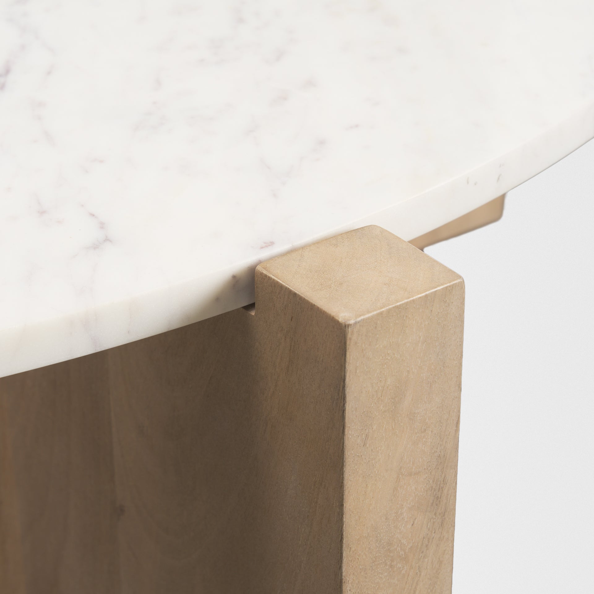 Mercana Bianca White Marble Top Coffee Table