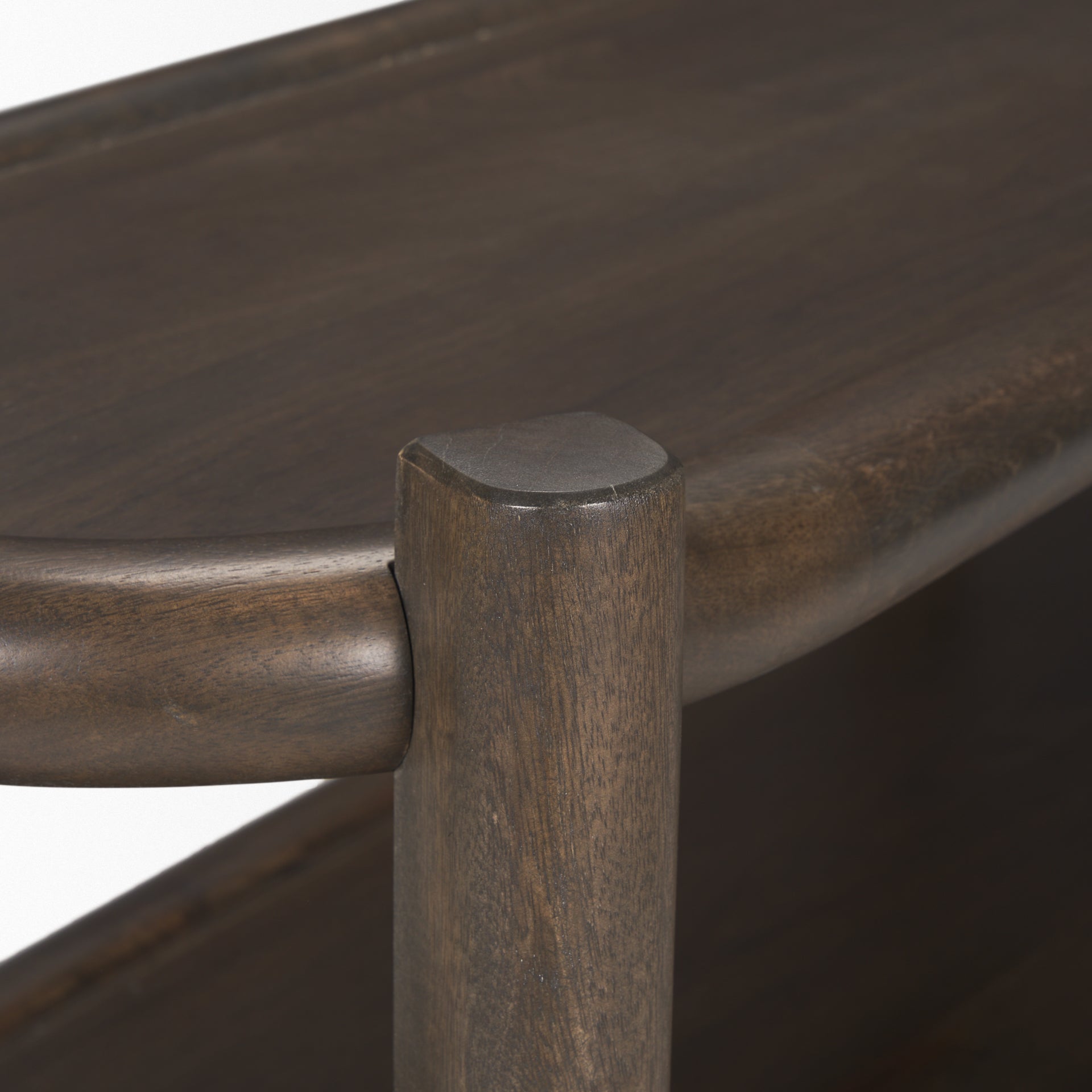 Mercana Romi Three Shelves Wooden Console Table