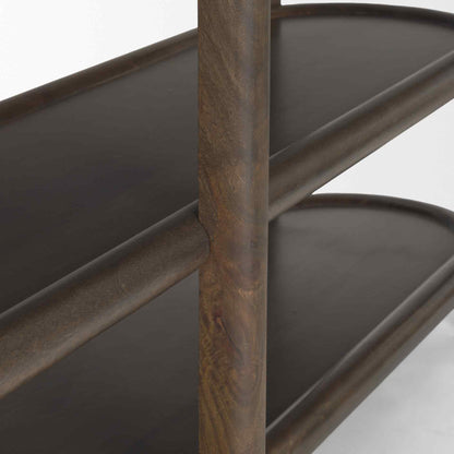 Mercana Romi Three Shelves Wooden Console Table