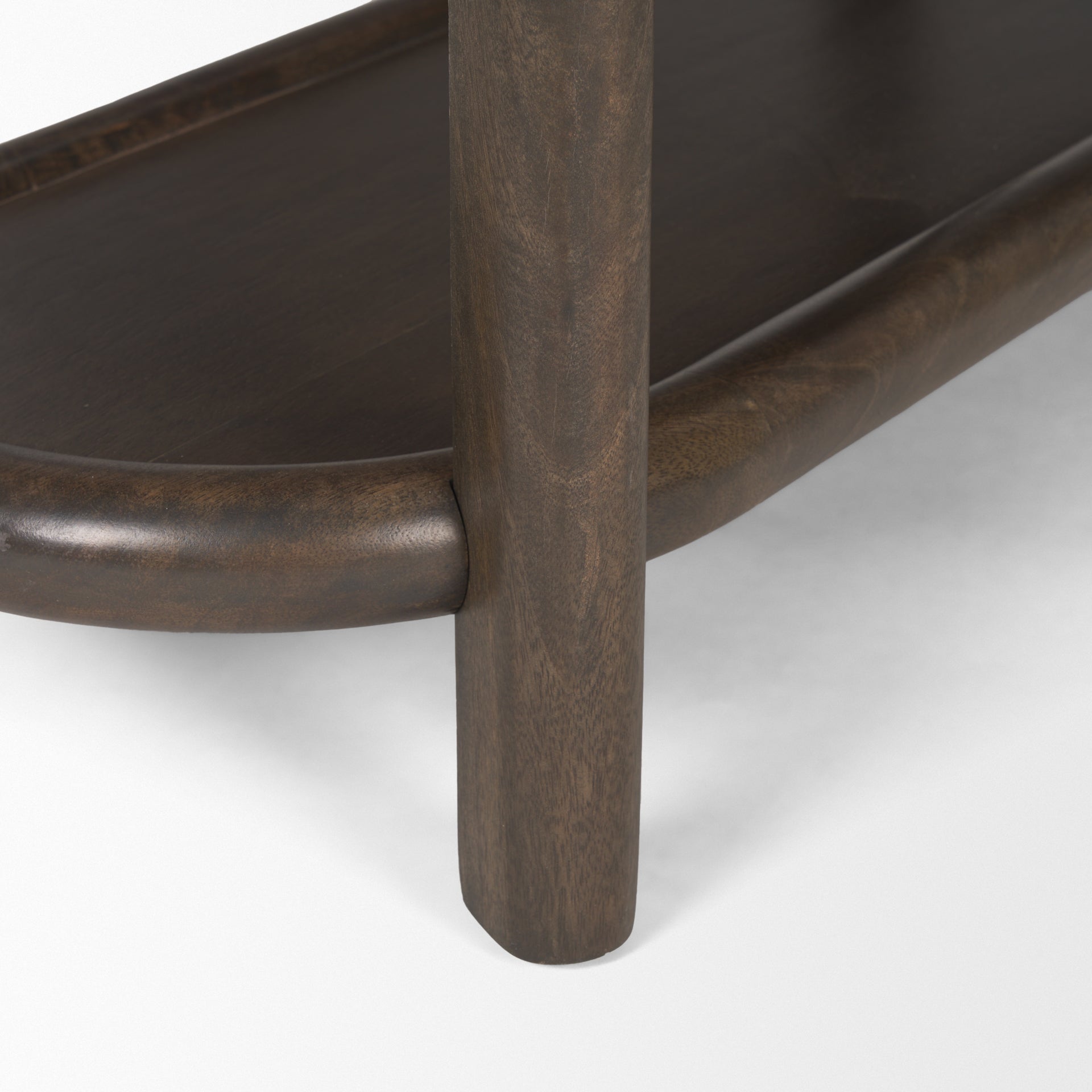 Mercana Romi Three Shelves Wooden Console Table