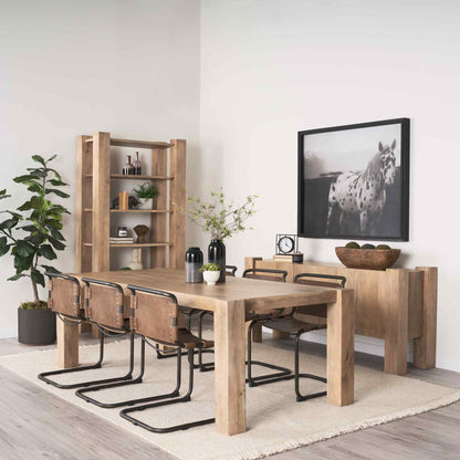 Mercana Beth Wood Rectangular Dining Table