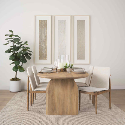 Mercana Cavett Cream Fabric Dining Chair (Set of 2)