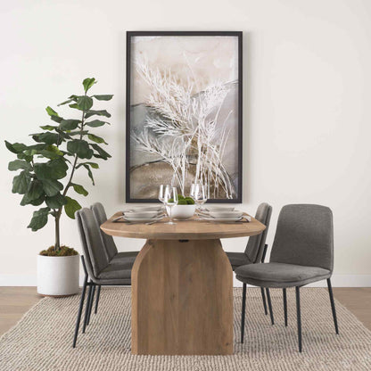 Mercana Eve Boucle Fabric Armless Dining Chair (Set of 2)