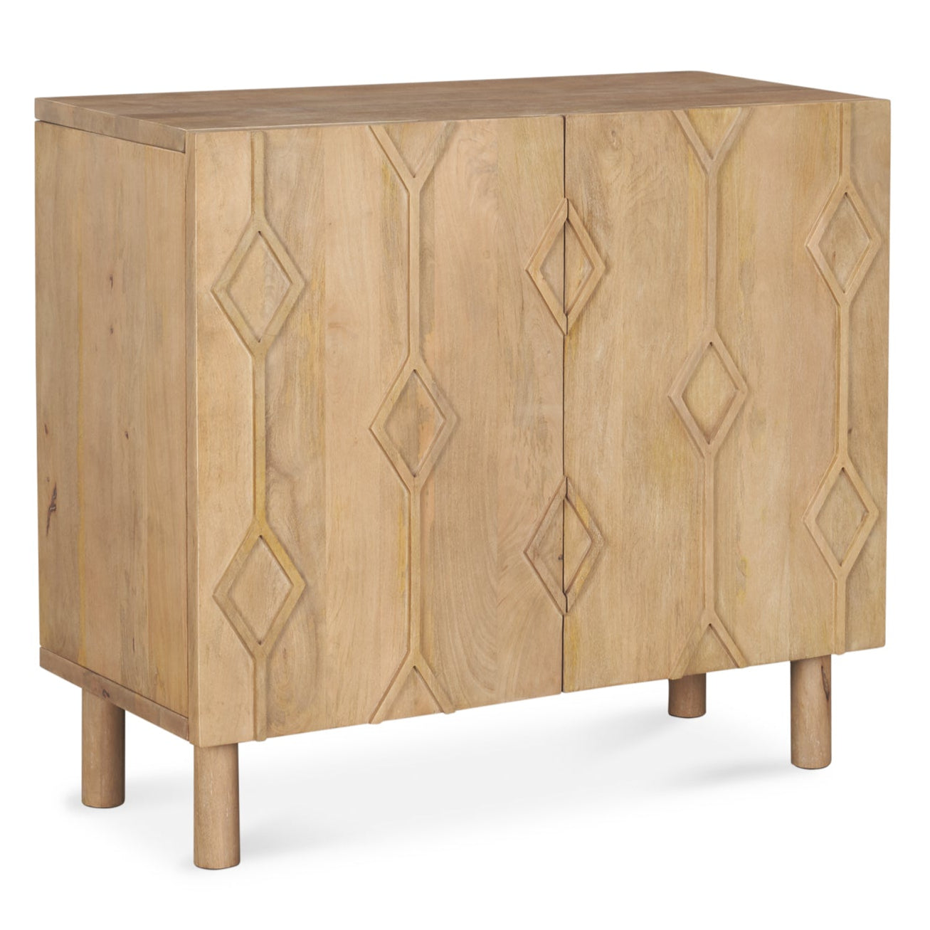 Mercana Heera Two Doors Wooden Accent Cabinet