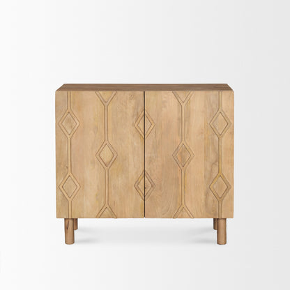 Mercana Heera Two Doors Wooden Accent Cabinet