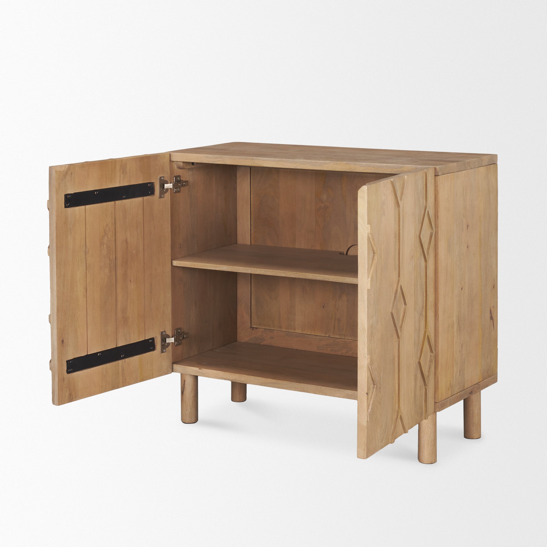 Mercana Heera Two Doors Wooden Accent Cabinet