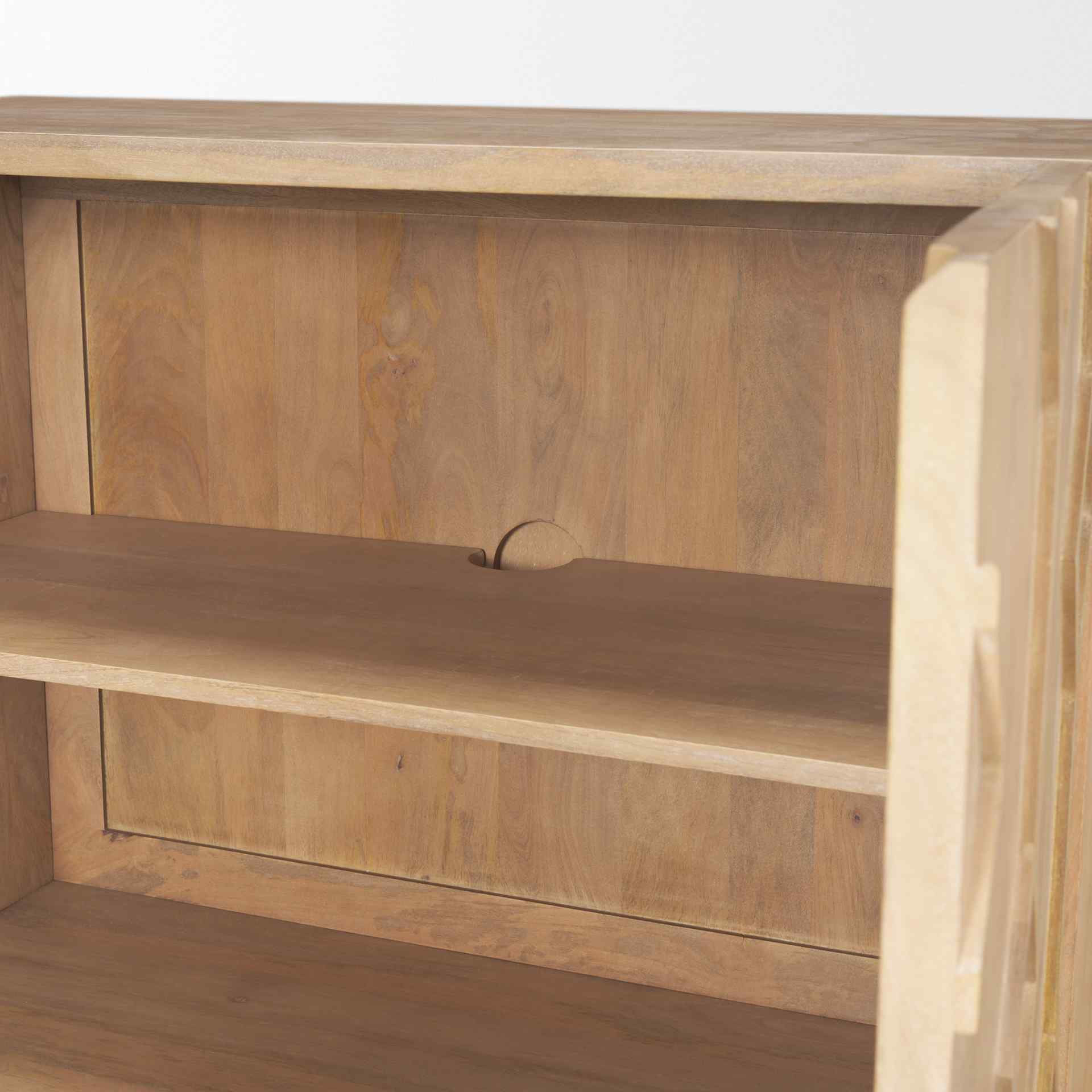 Mercana Heera Two Doors Wooden Accent Cabinet