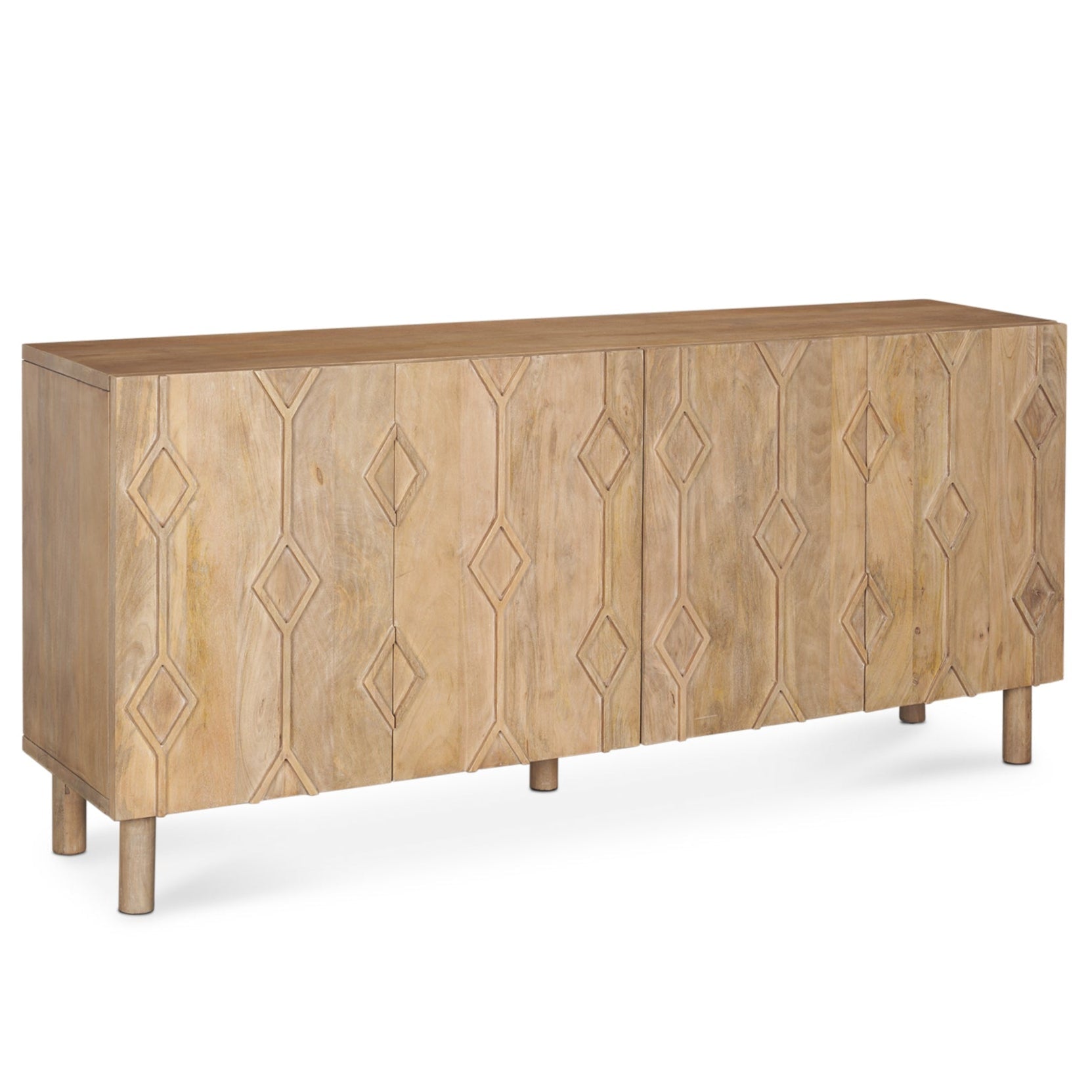 Mercana Heera Four Doors Wood Sideboard