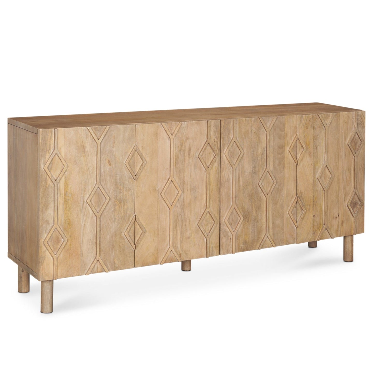 Mercana Heera Four Doors Wood Sideboard