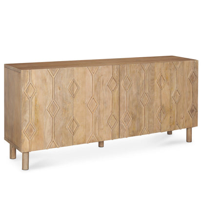 Mercana Heera Four Doors Wood Sideboard