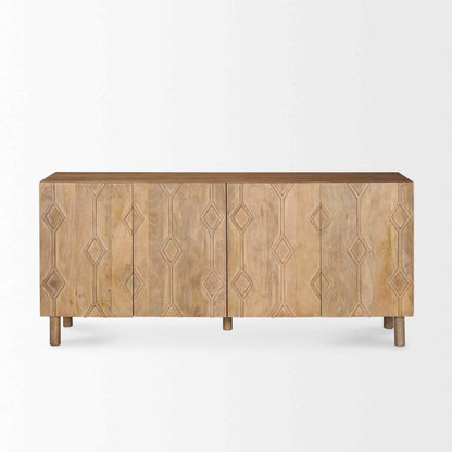 Mercana Heera Four Doors Wood Sideboard