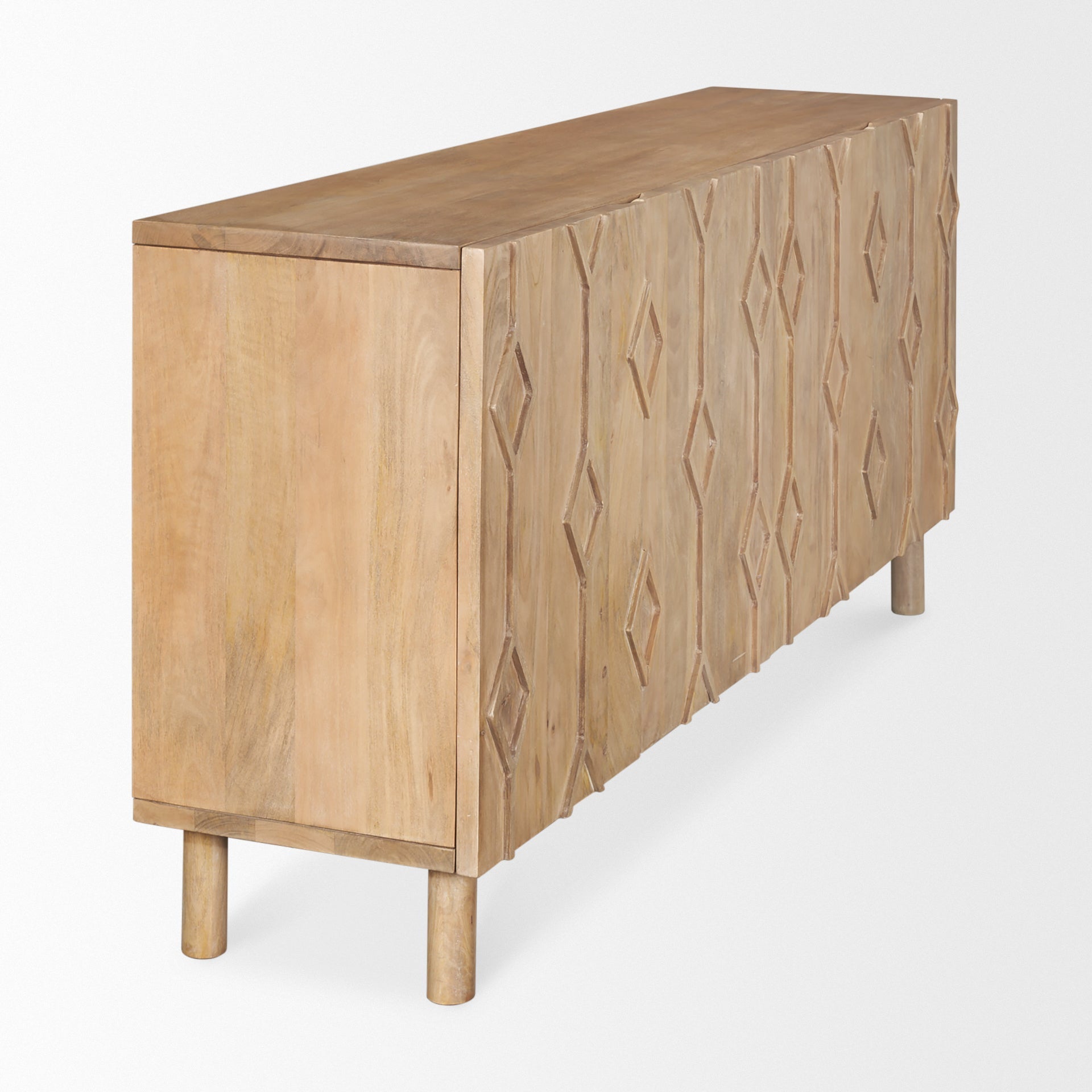 Mercana Heera Four Doors Wood Sideboard