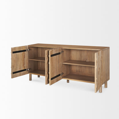 Mercana Heera Four Doors Wood Sideboard