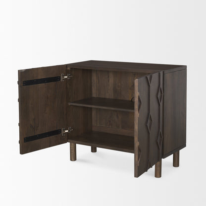 Mercana Heera Two Doors Wooden Accent Cabinet
