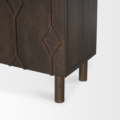 Mercana Heera Two Doors Wooden Accent Cabinet