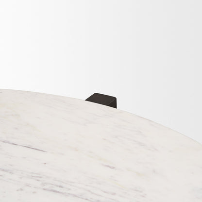 Mercana Bianca White Marble Top Coffee Table