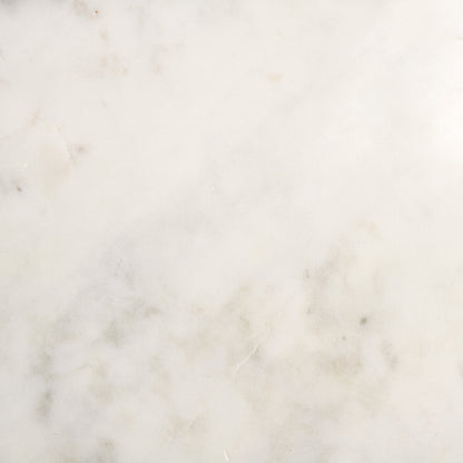 Mercana Satima White Marble Top Accent Table