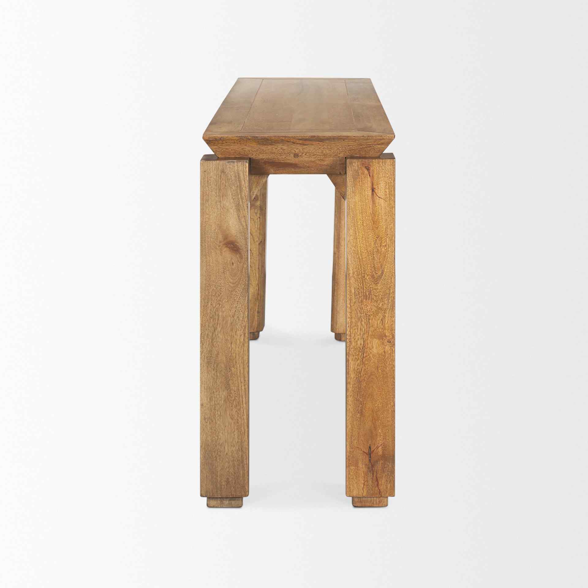 Mercana Sapphira Wooden Brown Console Table