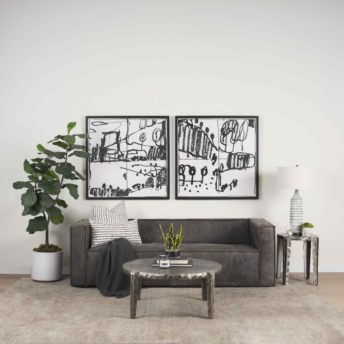 Mercana Randy Aluminum Round Coffee Table