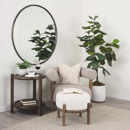 Mercana Romi Wooden Round Accent Table