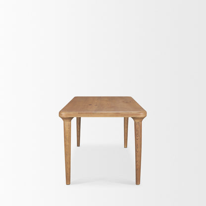 Mercana Suvan Wooden Brown Rectangular Dining Table