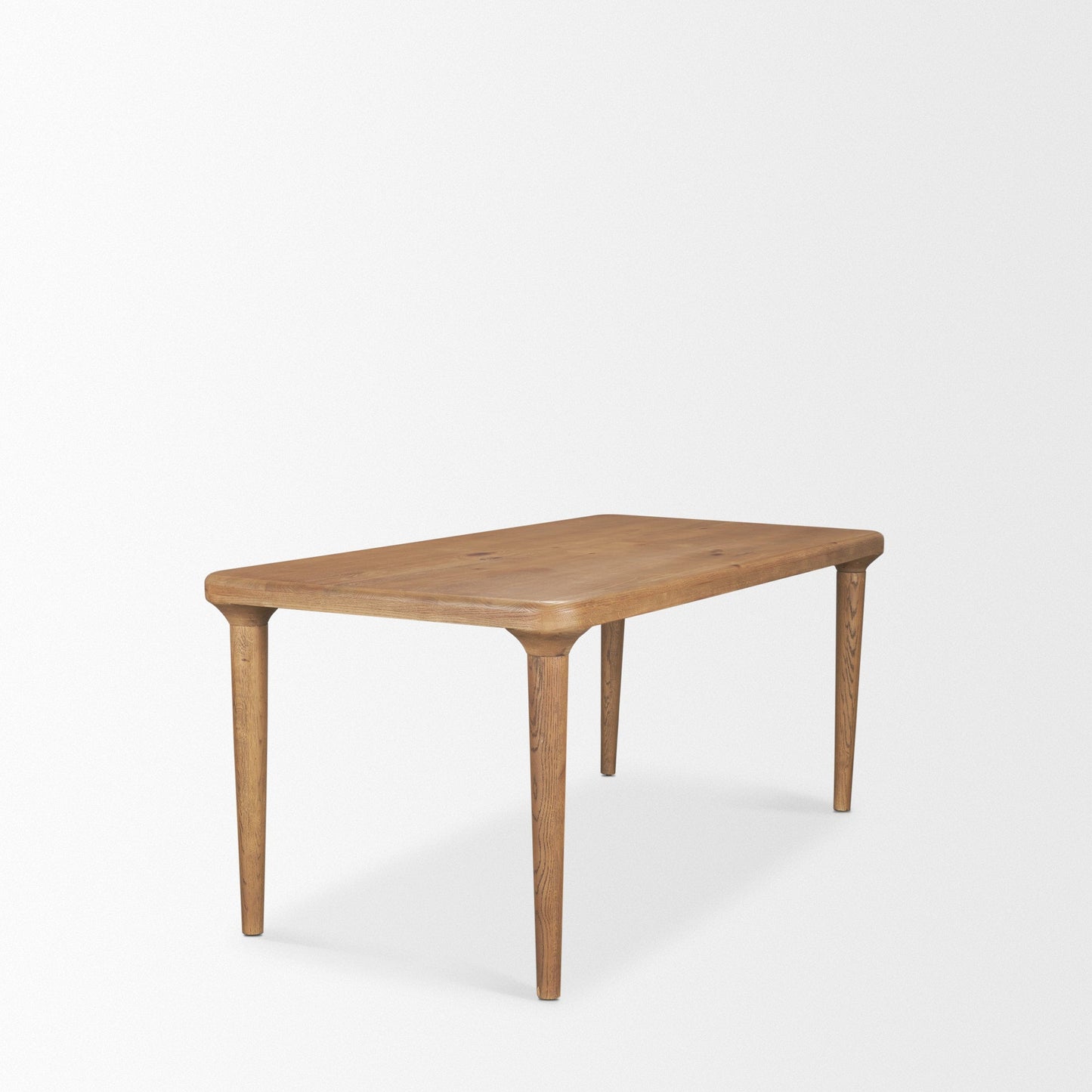 Mercana Suvan Wooden Brown Rectangular Dining Table