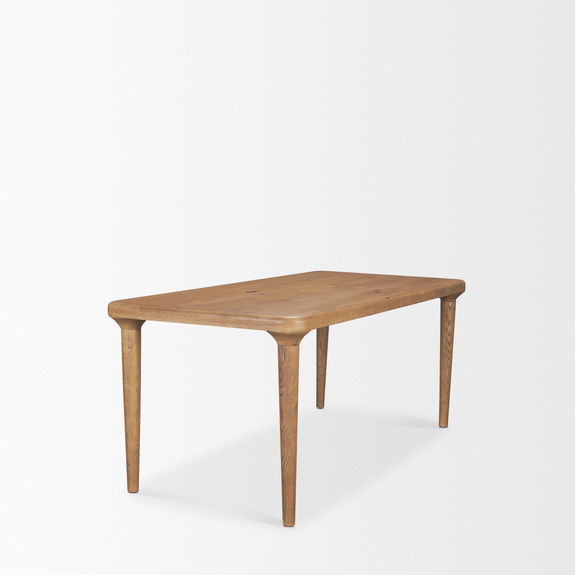 Mercana Suvan Wooden Brown Rectangular Dining Table