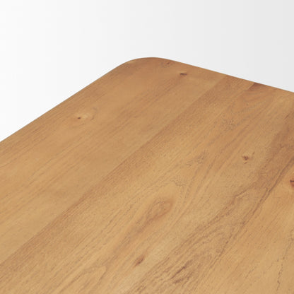 Mercana Suvan Wooden Brown Rectangular Dining Table