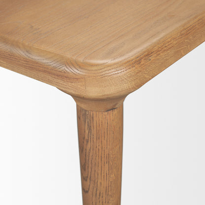 Mercana Suvan Wooden Brown Rectangular Dining Table