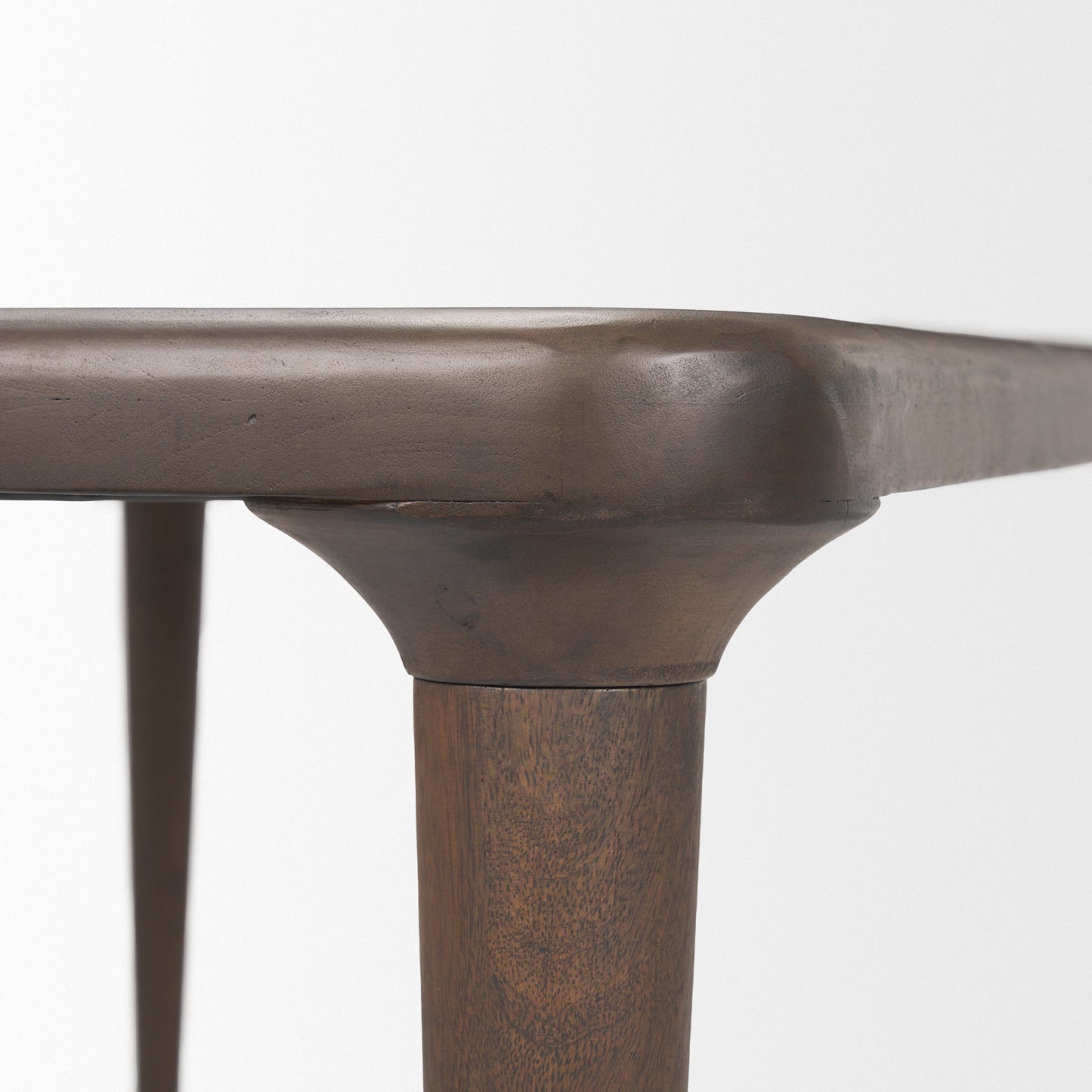 Mercana Suvan Wooden Brown Rectangular Dining Table