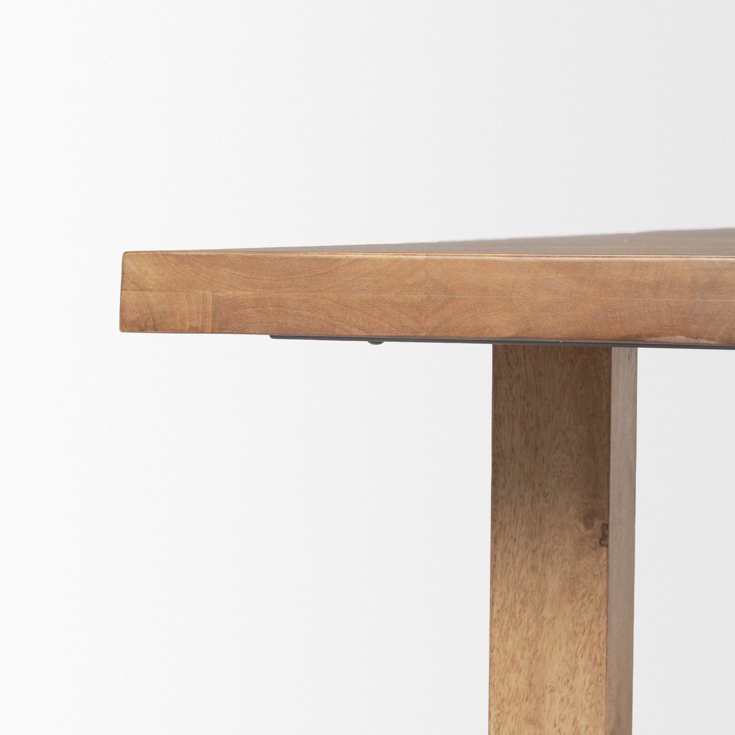 Suke Natural Wooden Trestle Dining Table