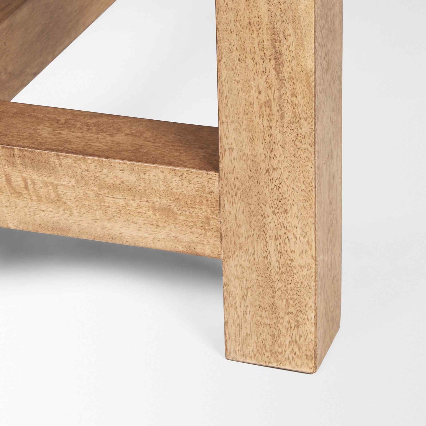 Suke Natural Wooden Trestle Dining Table