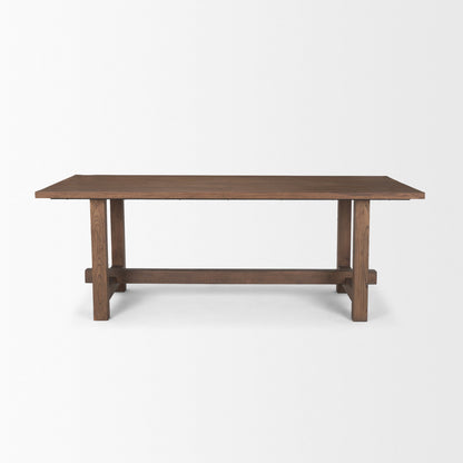 Mercana Suke Brown Rectangular Dining Table