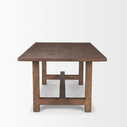 Mercana Suke Brown Rectangular Dining Table