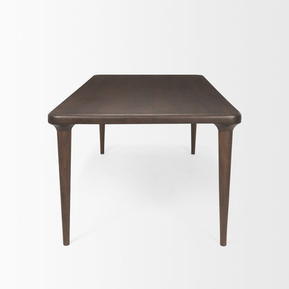 Mercana Suvan Wooden Brown Rectangular Dining Table